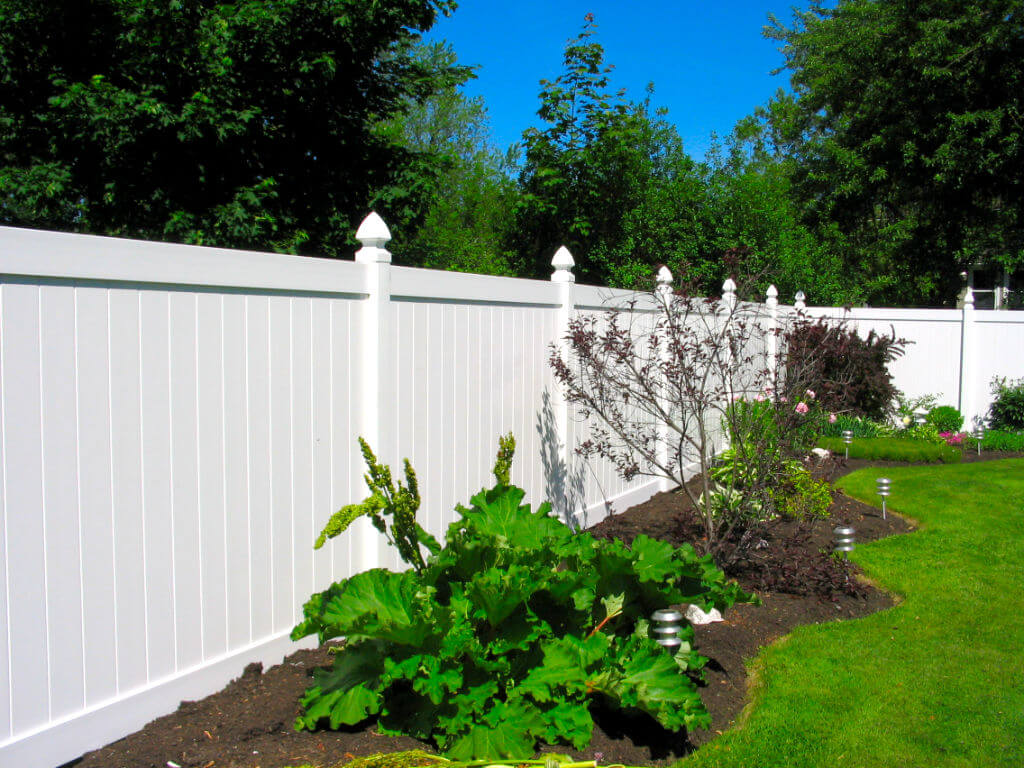 PVC/Vinyl Privacy Fence Installation - Androscoggin Fence Company, Maine