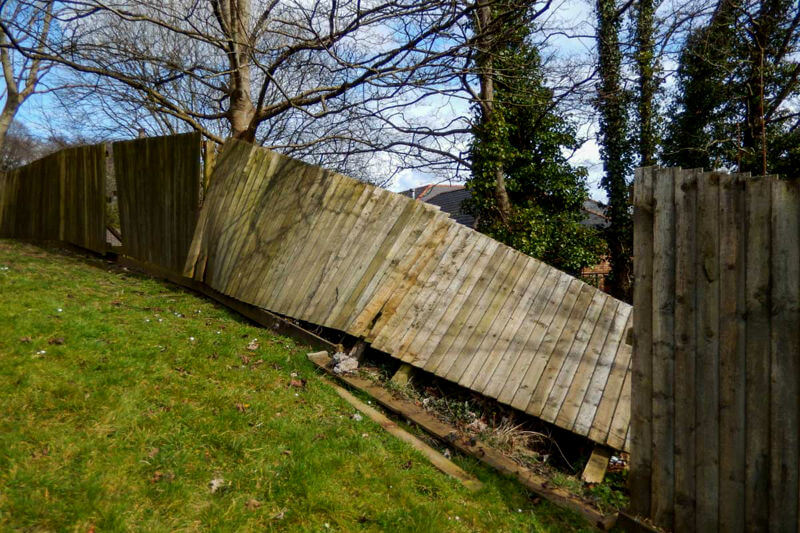 sagging or leaning fence repair maine